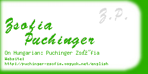 zsofia puchinger business card